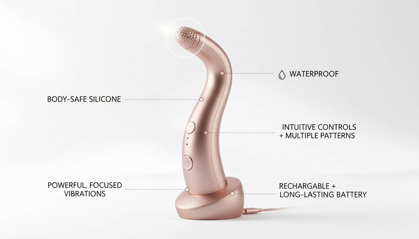 découvrez le vibromasseur clitoridien au design unique alliant puissance et discrétion, plébiscité sur amazon pour des plaisirs intenses et confidentiels.
