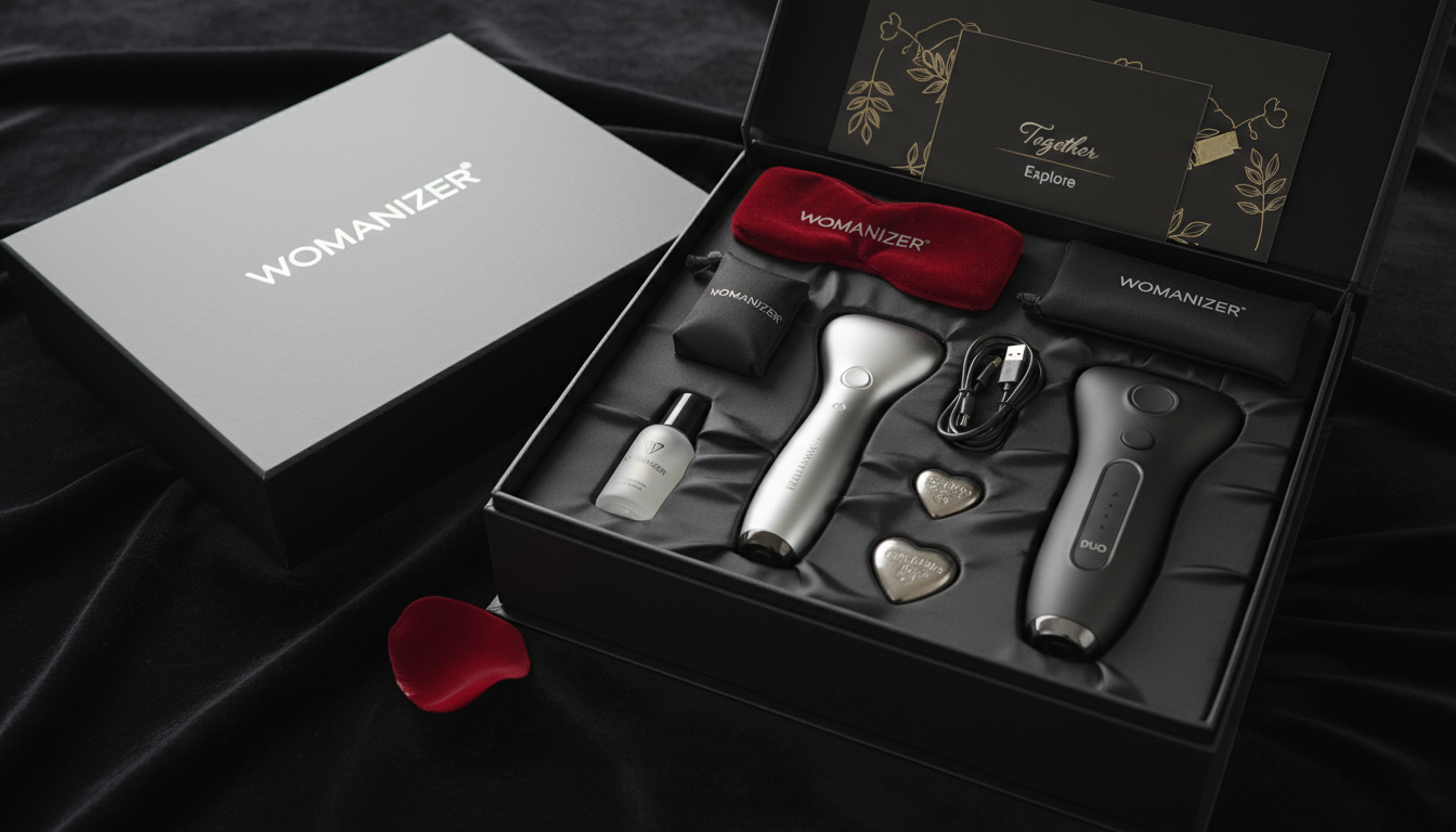 découvrez le coffret womanizer et économisez 179 € ! profitez de 12 accessoires incontournables pour pimenter vos moments amoureux.
