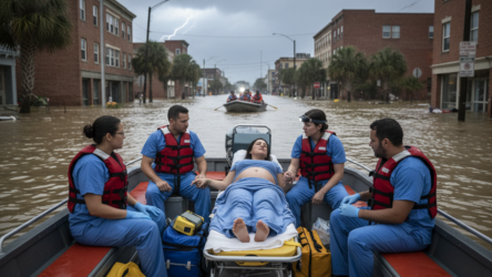 Accoucher dans une cave inondée et plongée dans le noir : le récit saisissant d&rsquo;un médecin urgentiste