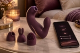 Découvrez de nouvelles sensations avec ce sextoy connecté 3-en-1, apprécié pour sa polyvalence et ses réglages personnalisés